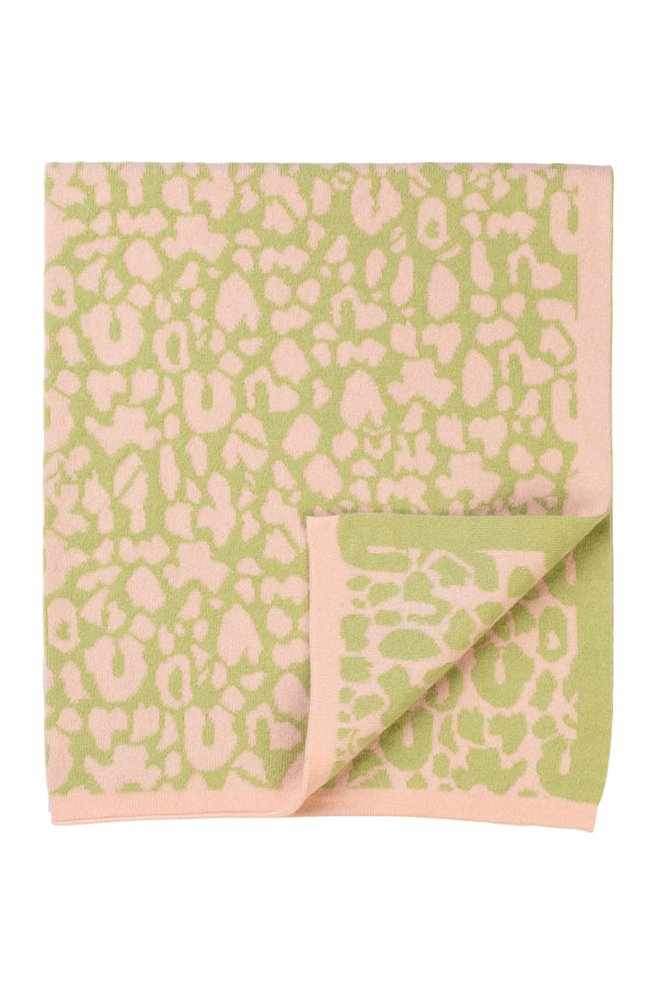 Cashmere Leopard Baby Blanket, Rose Beige + Halkidiki
