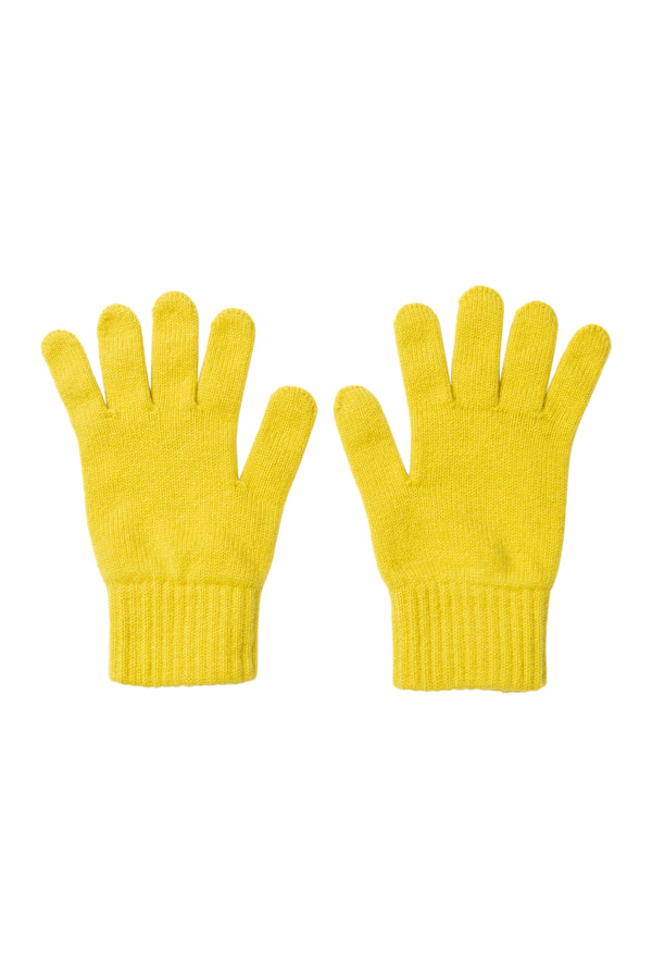 Women's Cashmere Gloves, Yellow