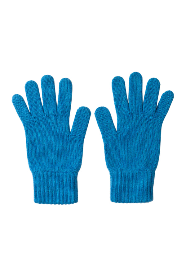 Women's Cashmere Gloves, Hawaiian Blue