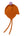 Cashmere Baby Bonnet, Ginger with Lupin Pom